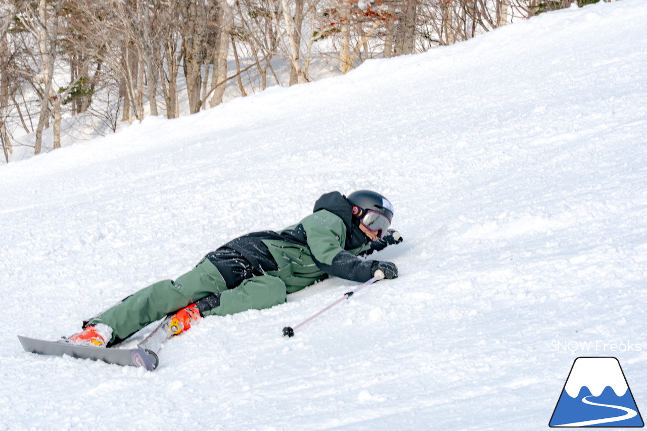キロロリゾート｜[okaphoto]ことフォトグラファー・岡崎宜紀さんの撮影に密着。被写体となるのは...全日本スキー技術選ファイナリスト『原田侑駿 - Yuma Harada』(^^)/